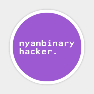 nyanbinary hacker - White Magnet